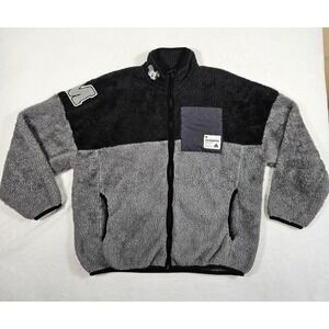 Japan Tokyo Disney Resort‎ Mickey Blouson Jacket Coat Fluffy Black Large